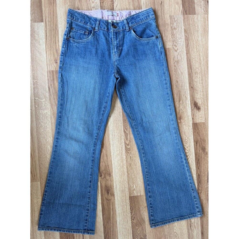 Levi’s 517 Stretch Flare Jeans Women’s 14.5 Plus Blue Mid Rise Bootcut Denim